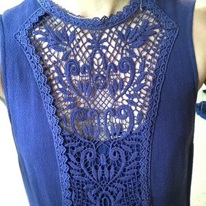 Embroidered Purple Free People Dress